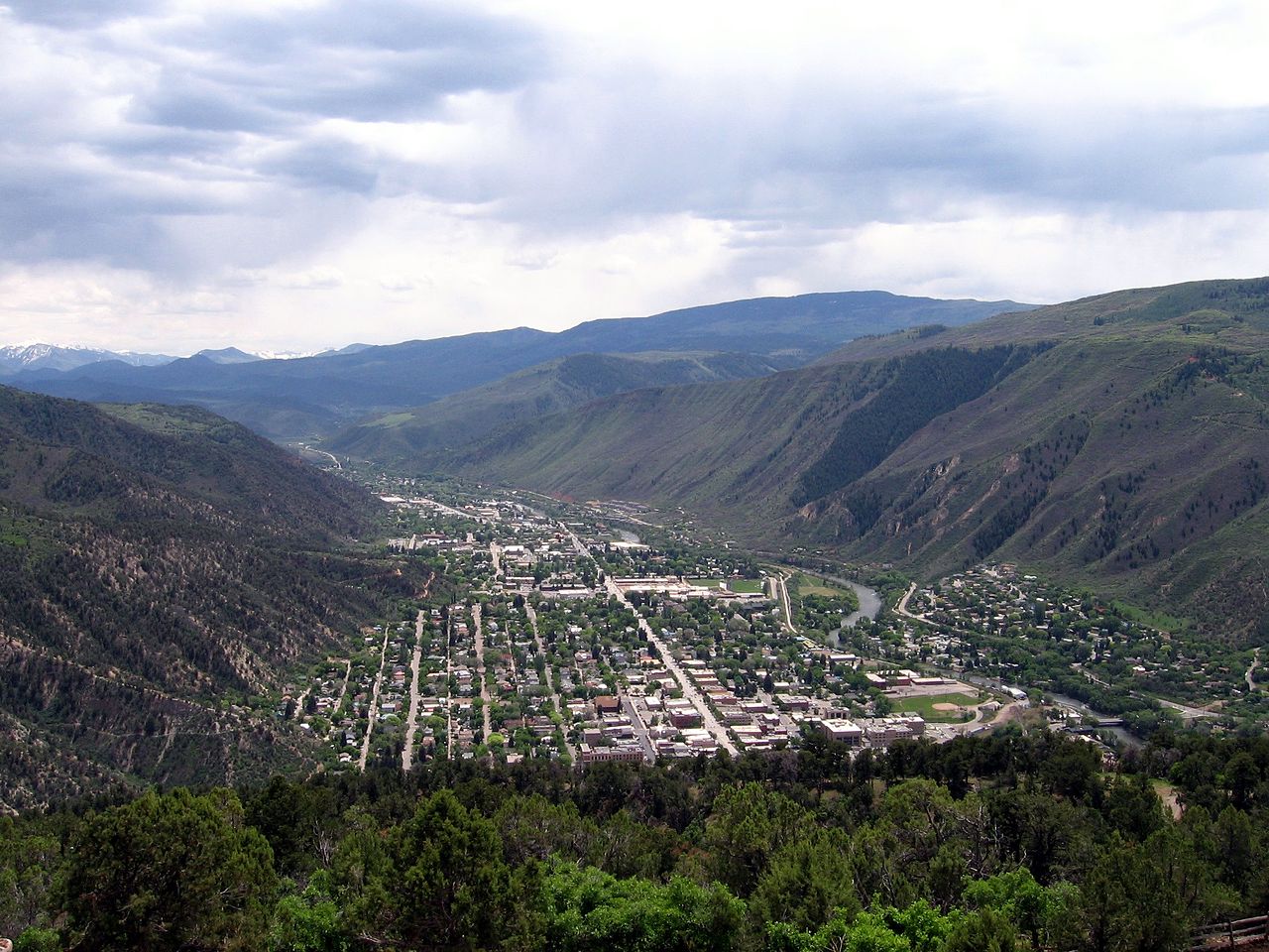 Glenwood Springs viewed from above