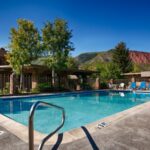 Summertime Outdoor Pool Area